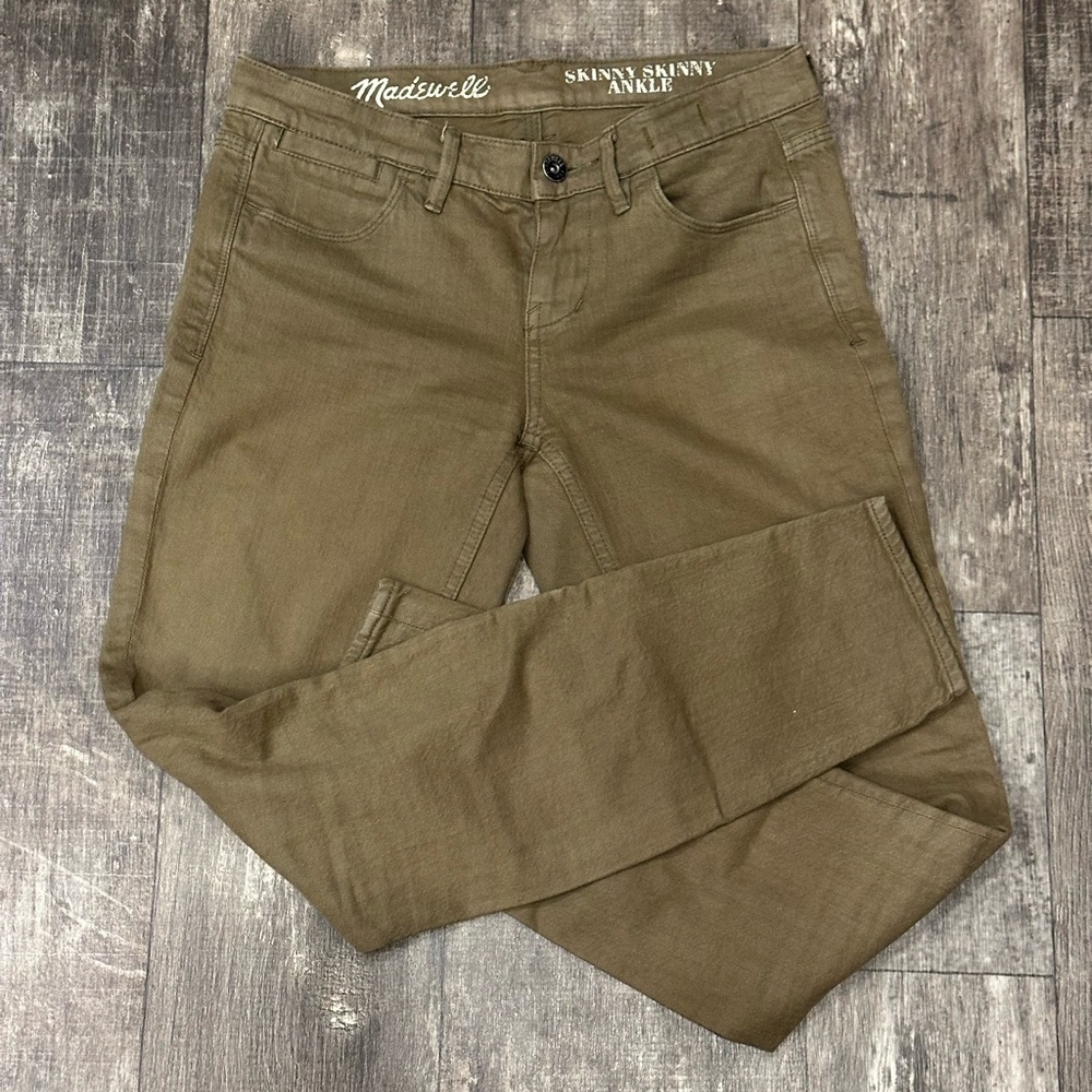 Madewell Skinny Ankle Jeans - Olive